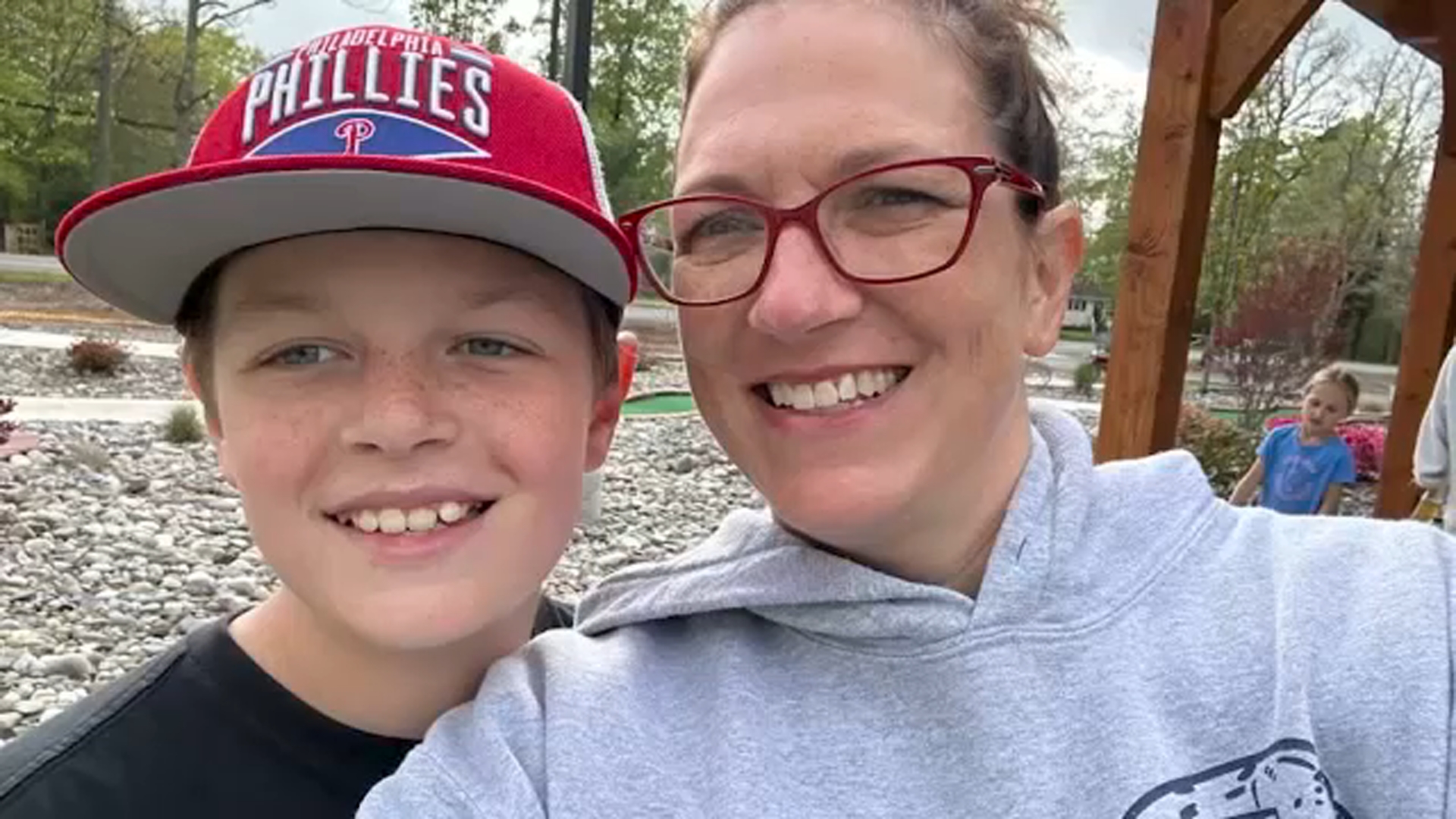 Chase Yoachum with his mother Colleen